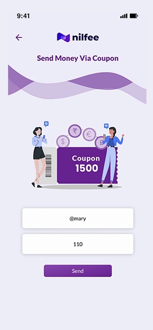 Pay money via coupon Step 2